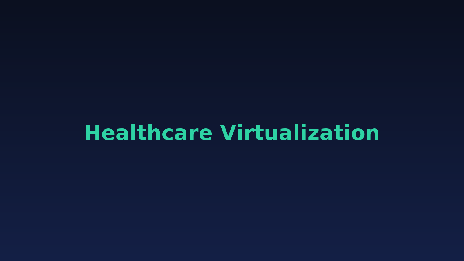 Healthcare datacenter virtualization
