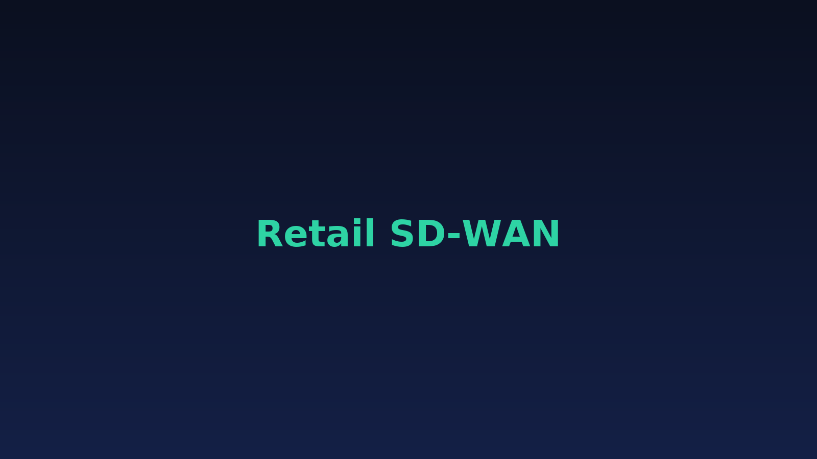 Retail SD-WAN deployment
